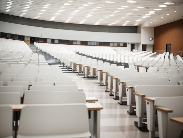 The Serene Symmetry An Empty Modern Lecture Hall