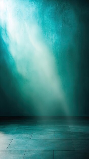 Photo a serene teal backdrop a canvas for creative visions