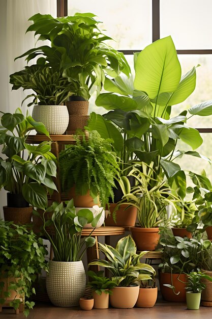 A Serene and Vibrant Array of Decorative Indoor Plants A Perfect Blend of Nature and Urban Lifestyl