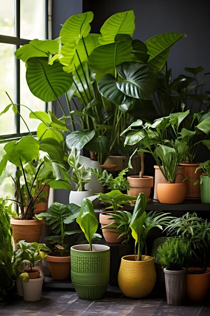 A Serene and Vibrant Array of Decorative Indoor Plants A Perfect Blend of Nature and Urban Lifestyl