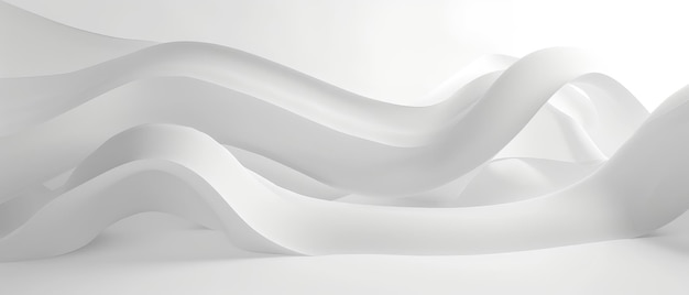 Photo serene white waves abstract background design