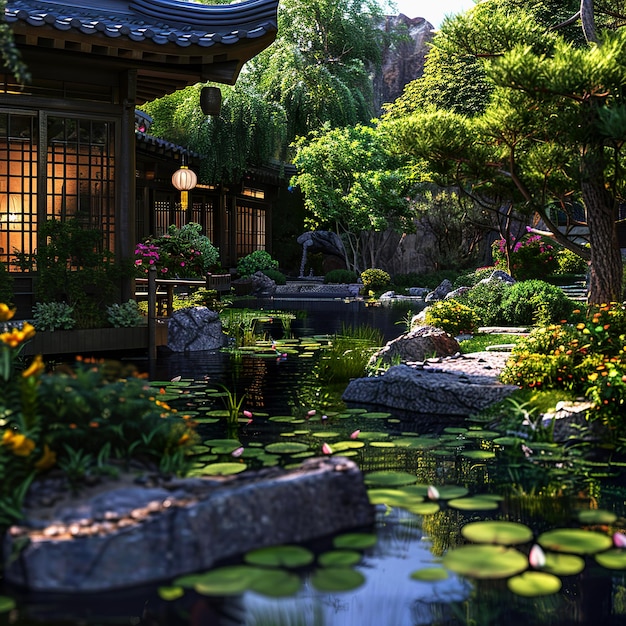 Serene zen inspired meditation garden a Relaxing Zen Garden