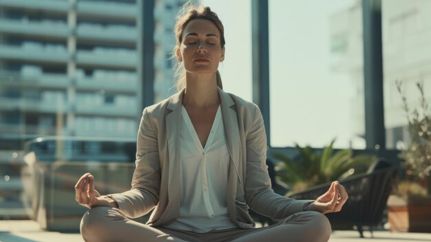 Serenity in the city a woman finds tranquility in her urban meditation practice