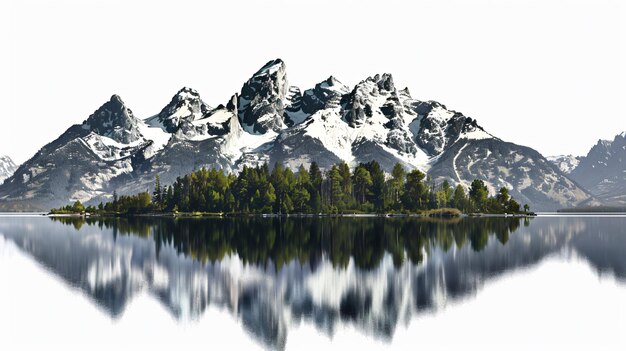 Photo serenity at jenny lake in grand teton national park