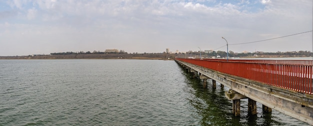 Sergeevka resort in Odessa region, Ukraine, on a sunny autumn morning