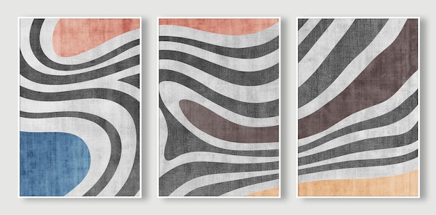 A series of abstract art with a brown and orange background.