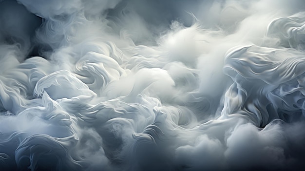 A series of abstract images of a blizzard rendered in a style that emphasizes its tranquility and beauty Created with Generative AI