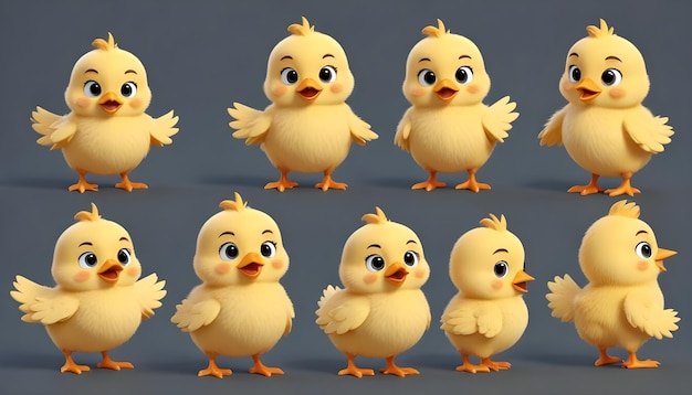 a series of animated ducks with one being the best one