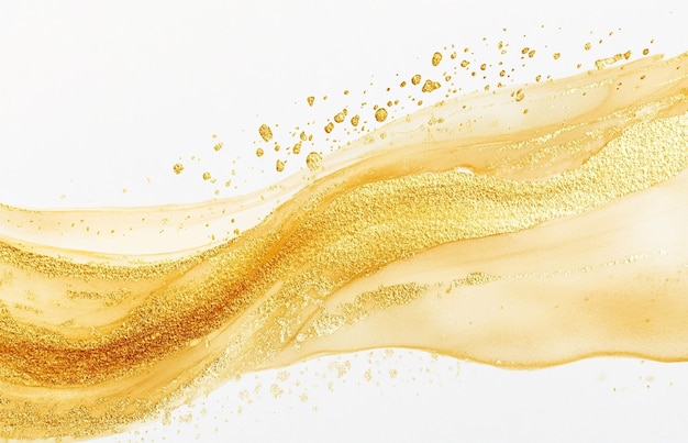 a series of gold and orange liquid bubbles