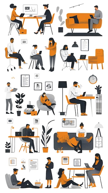 a series of illustrations for the magazine called the company of the company