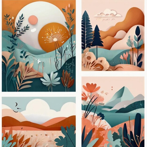 a series of illustrations for a magazine called the sun