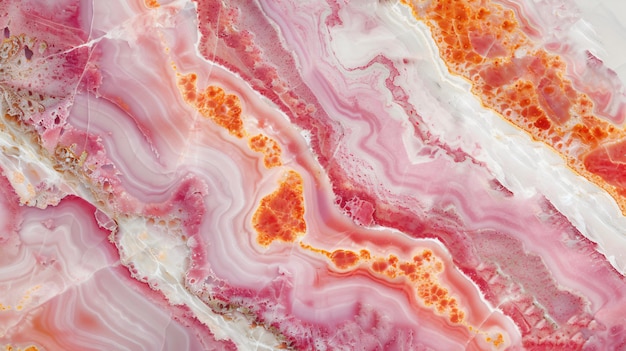 a series of images of the pink and white marbles