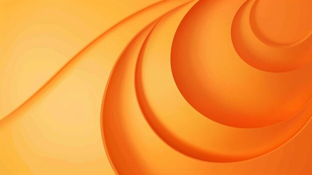 a series of orange spirals with a line of curved lines