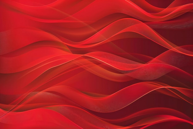 a series of red waves with a red background