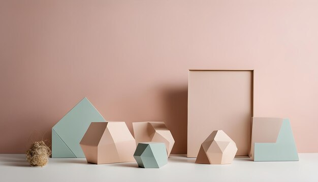 a series of wooden cubes by the artist