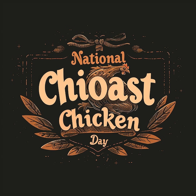 serif font text that says National Roast Chicken Day