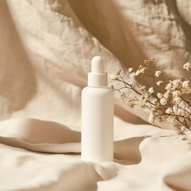 Serum bottle white container cosmetics