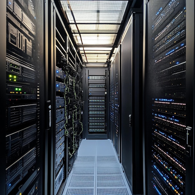 A server room setup with equipment tailored for highperformance ecommerce hosting