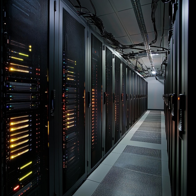 A server room with dedicated racks for VPS hosting