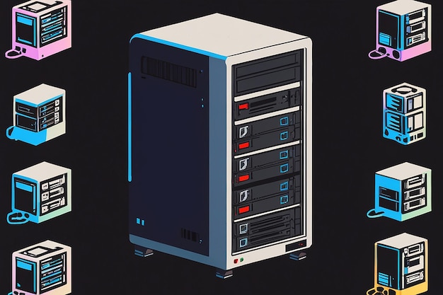 Server Vector Icon Computer and Hardware Iconset