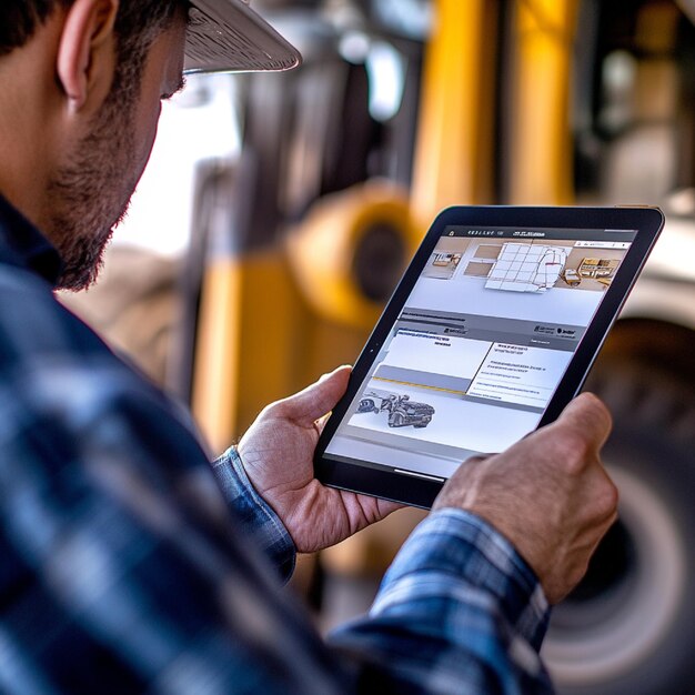 Photo a service link application on a tablet used by field service representatives for onthego support