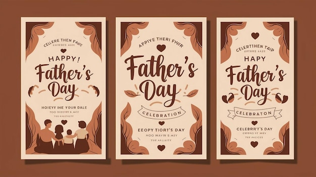 a set of cards for dads day with a quote from fathers day