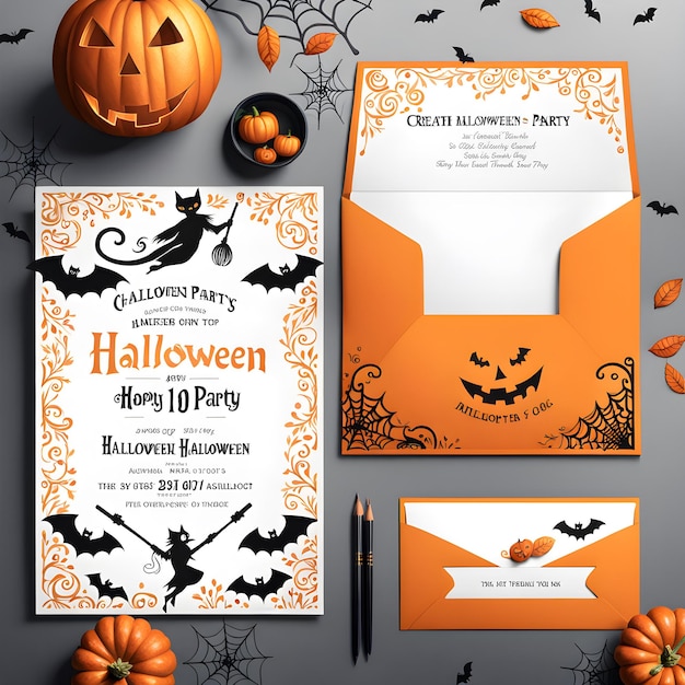 a set of cards for halloween including pumpkins bats and bats