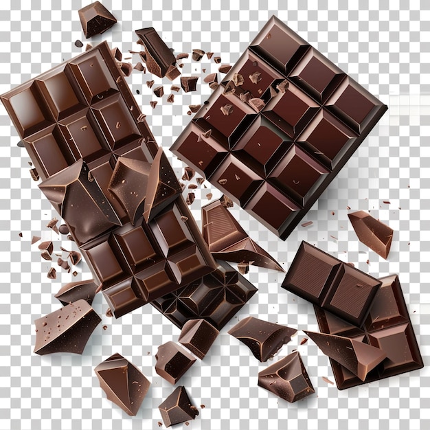 a set of chocolates with a bite missing