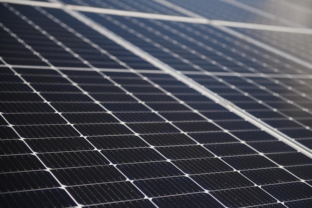 A set of dark blue solar panels