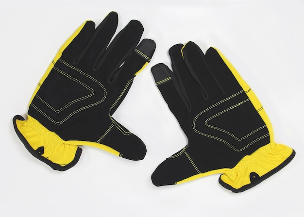 Set of gloves for gardening and work isolated