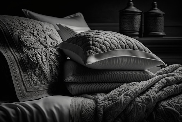 A set of highquality pillows bedding and linens for a luxurious and comfortable lifestyle