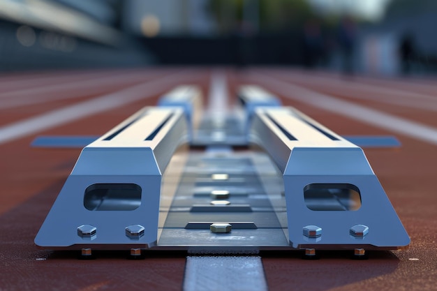 Set of HighQuality Track and Field Starting Blocks with Sleek Design