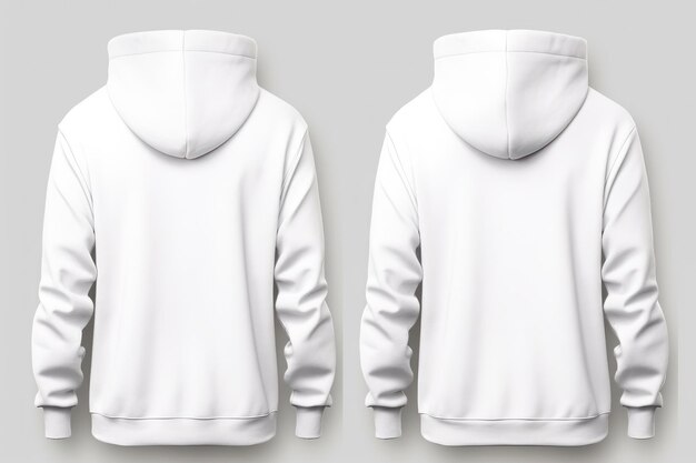 Photo set of hoodie isolated