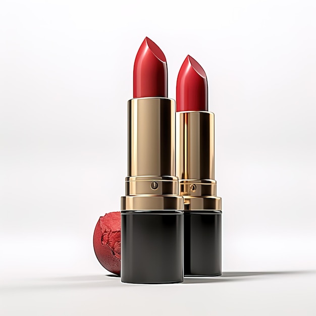 a set of lipsticks with a white background