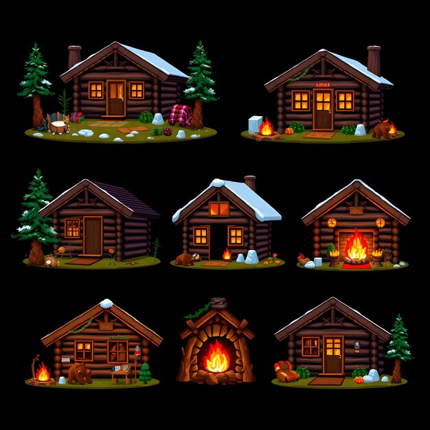 Set Log Cabins With a Warm Woodsy Feel Evergreen Boughs Plaid Blankets and Roaring Fireplaces Bea