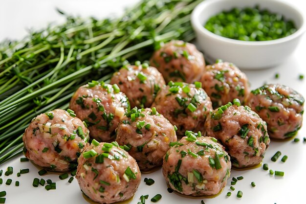 Photo a set of meatballs on a transparent background