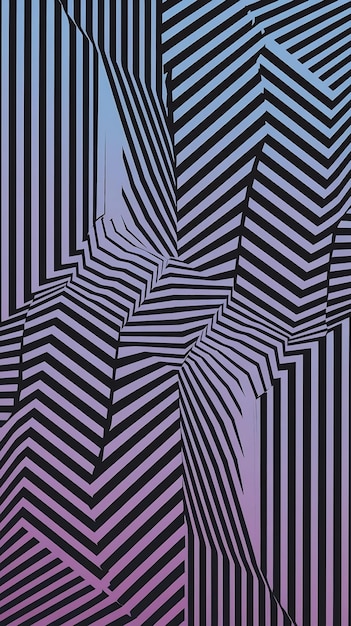 Photo set of optical illusion backgrounds geometric pattern with stripes distorted lines