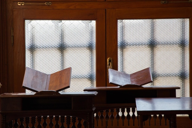 Set of Ottoman style wooden lecterns