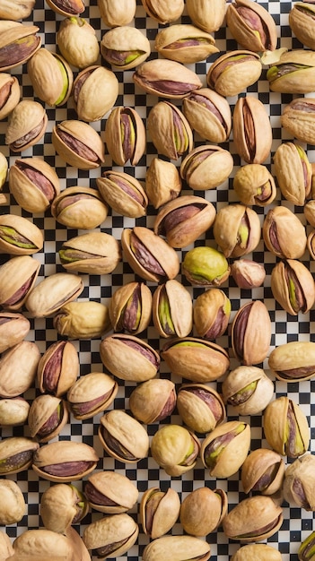 Set of pistachios isolated on transparent background