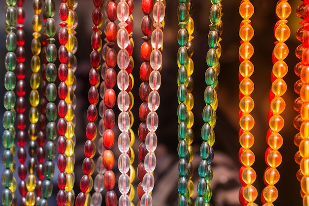 Set of praying beads of various color