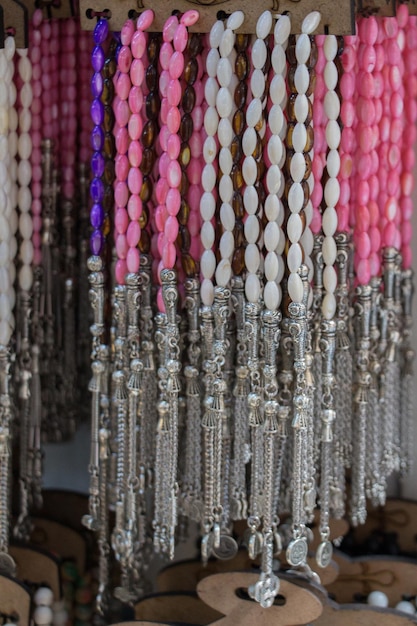 Set of praying beads of various color