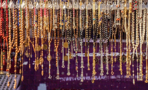 Set of praying beads of various color