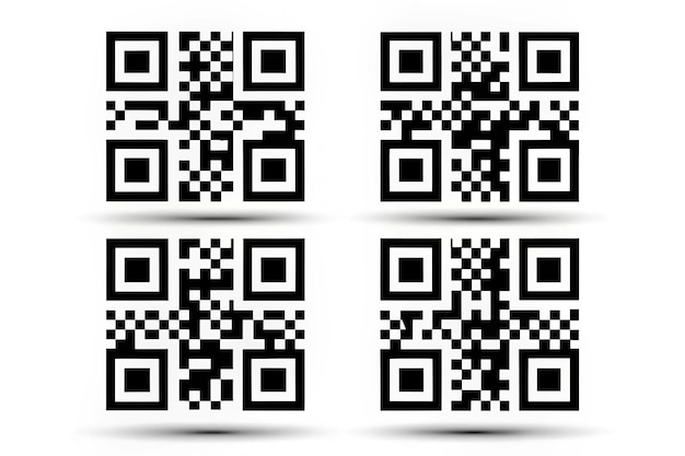 Photo set of qr code for your design