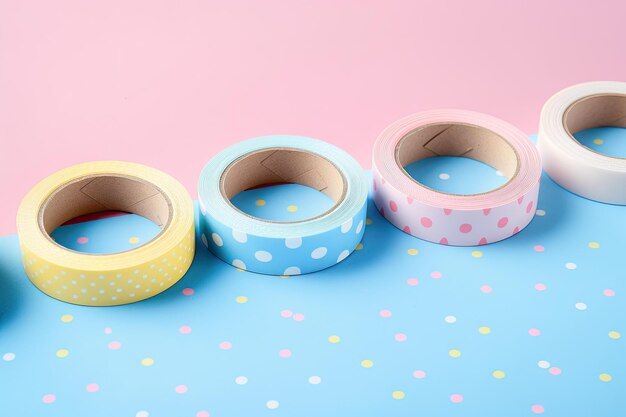 Photo set of sticker washi tape cute tape memo stationary