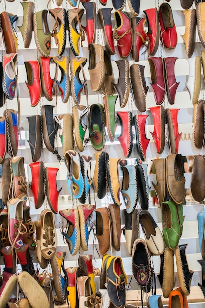 Set of traditional hand made shoes