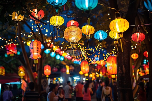 Set up a trip to a lantern festival for the MidAut generative ai