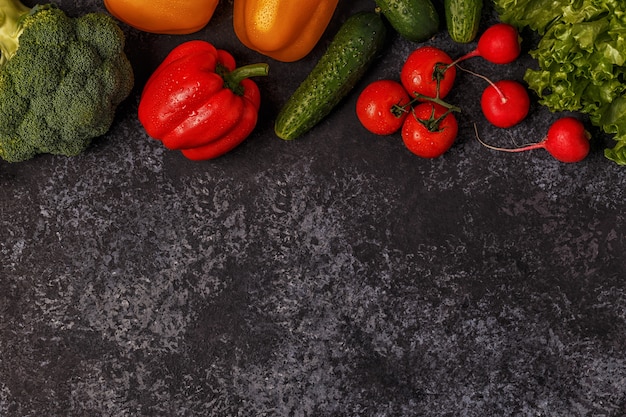 Set of vegetables for cooking