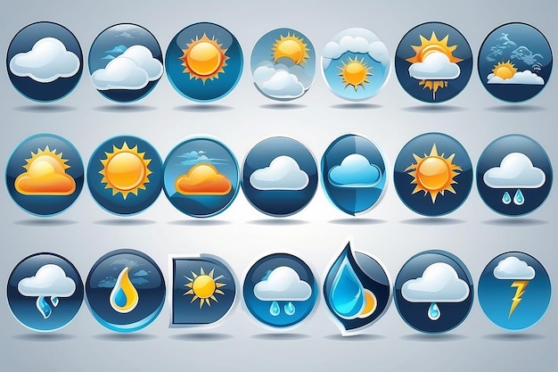 Photo set of weather icons xxl version in jpeg available in my portfolio