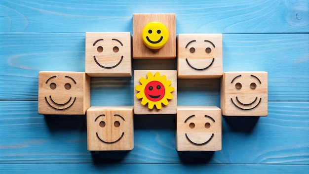 a set of wooden blocks with the sun on them