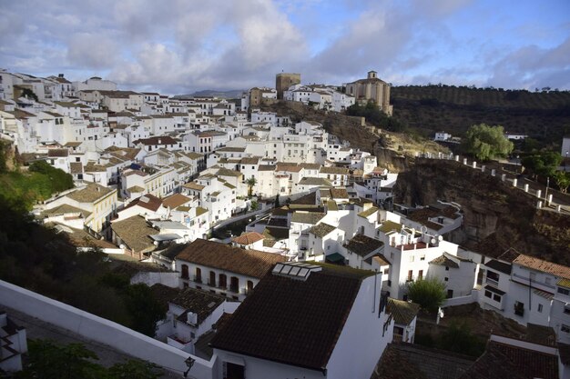 Setenil de las bodegas Spain 08 november 2019 Setenil de las Bodegas village one of the beautiful white villages of Andalusia Spain